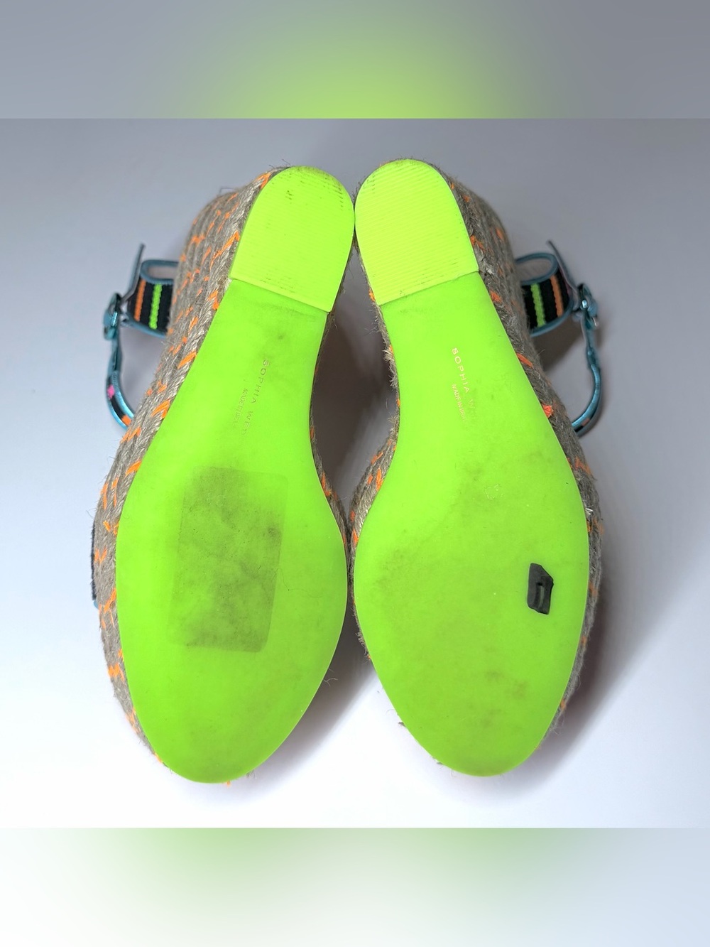 Sophia Webster Multicolor Fabric and Leather Lucita Espadrille Sandals Size- 38 - Picture 9 of 9